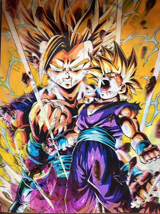 M2-016-002 3D Dragon Ball  Sun Wu Fan hanging painting